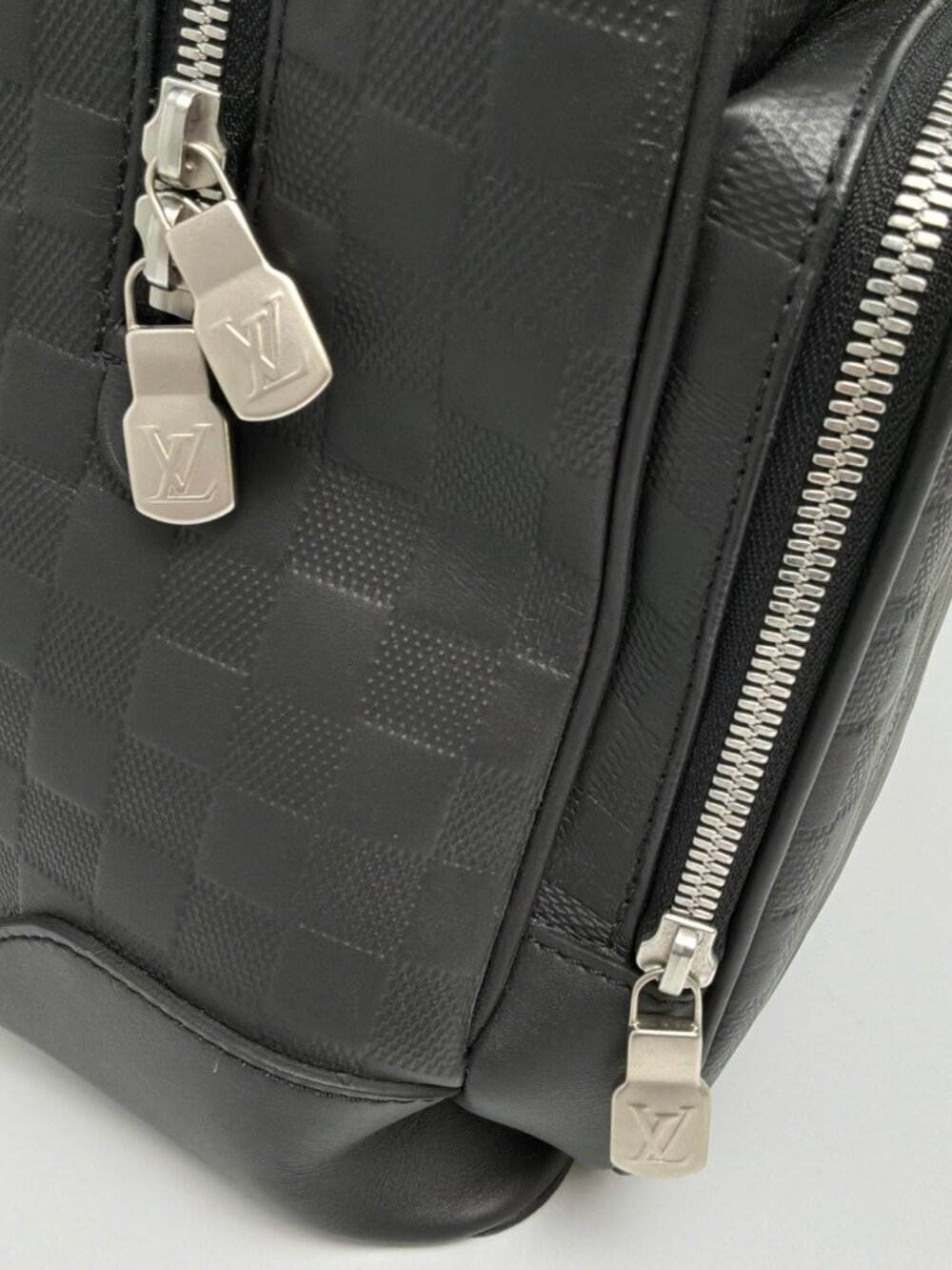 LOUIS VUITTON 2020 Black Damier Coated Canvas Infini Campus Backpack SHW - Picture 10 of 14